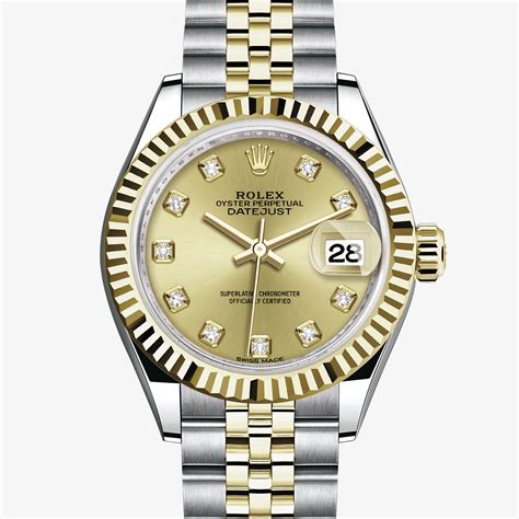 rolex ladies oyster perpetual datejust 18ct|rolex datejust 28mm two tone.